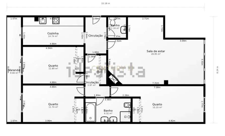 T3 Renovado | Abóboda| Espaço, Conforto e 2 Casas de Banho para a sua-27