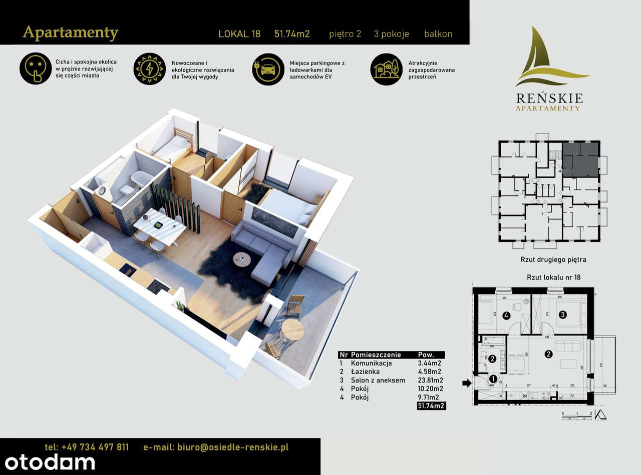 Osiedle Reńskie | mieszkanie 2-pok. | B_18 - Pełny obrazek: 2/7
