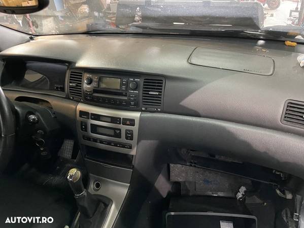 Plansă bord airbag volan pasager kit radio cd climă toyota corola E140 - 6