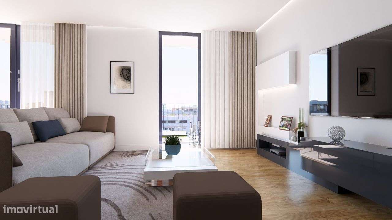 Algarve T2 Novo 21 m2 varanda suite com closet 2 lugares de garagem - Grande imagem: 4/49