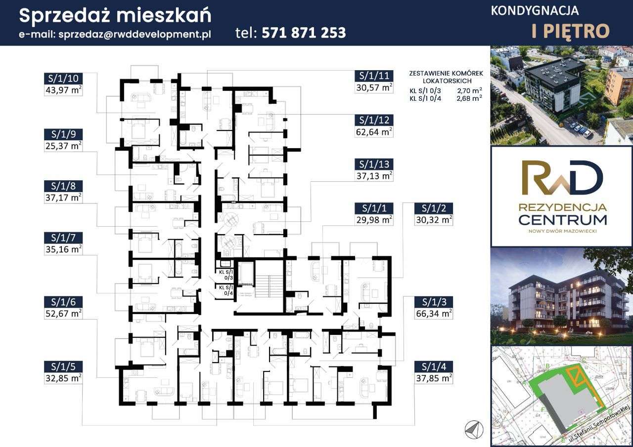 Rezydencja Centrum - ścisłe centrum Nowego Dworu Mazowieckiego - 4 pok - Pełny obrazek: 3/5