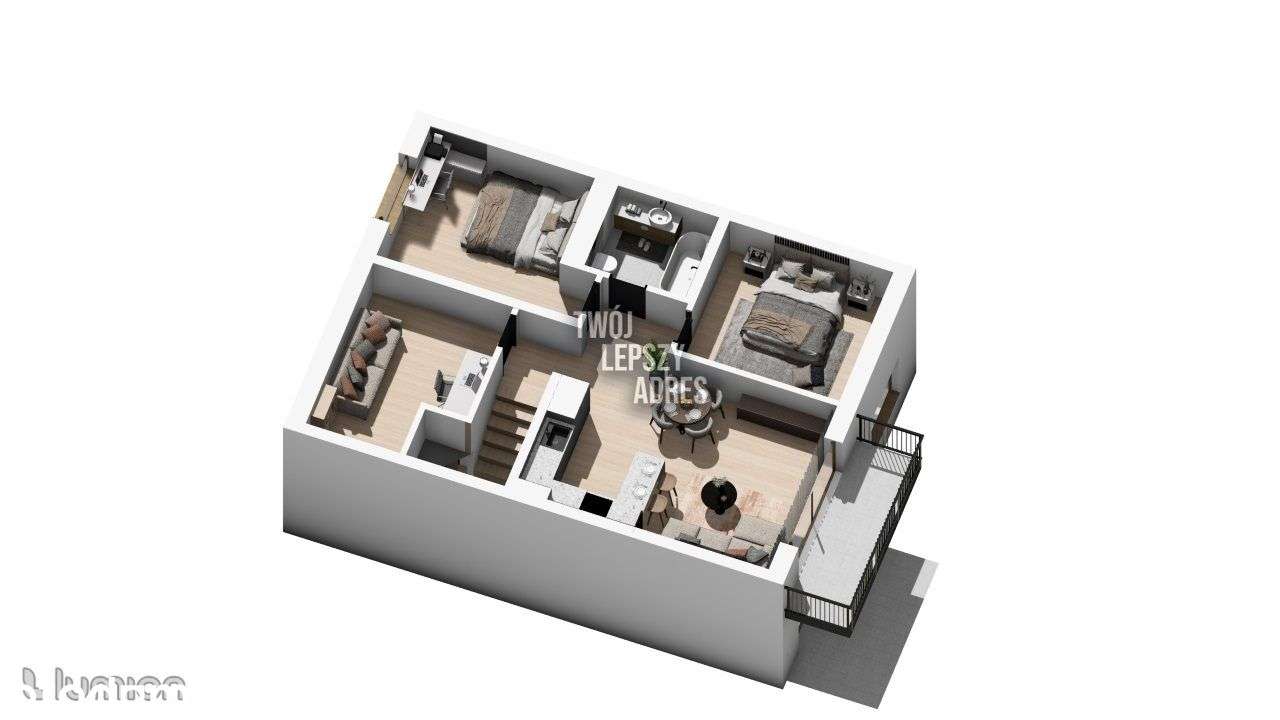 Nowe - 4 pok. mieszkania 67 m2, balkon, parking! - Pełny obrazek: 4/13