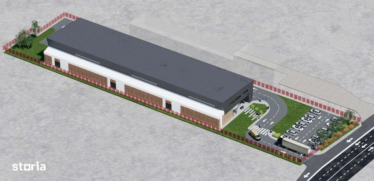 Teren cu PUZ pentru construire hala cu functiune industriala si de dep - Imagine principală: 3/3
