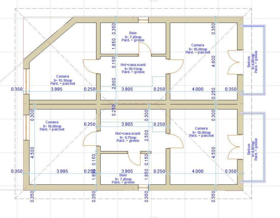 Duplex de vanzare – str. Fagului, Floresti - Imagine principală: 4/4
