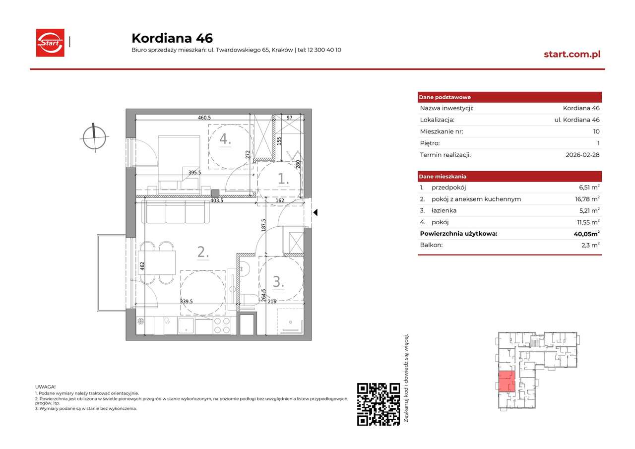 2-pokojowe mieszkanie 40m2 + balkon Bezpośrednio - Pełny obrazek: 2/8