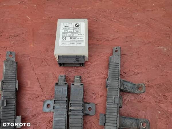 BMW E46 / E39 / E53 / E38  ORYGINALNY KOMPLET CZUJNIKÓW RDC + MODUŁ CIŚNIENIA OPON W KOŁACH O NR. 6 752 127 / 6 756 010 OEM - 2