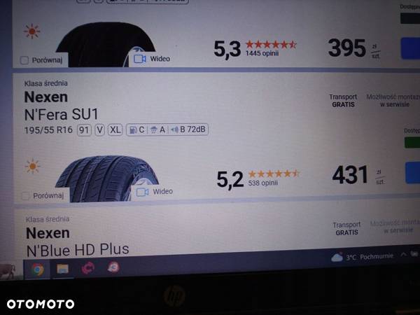 195/55R16 91V Nexen NFera SU1 DEMO 2021r JAK NOWA - 7