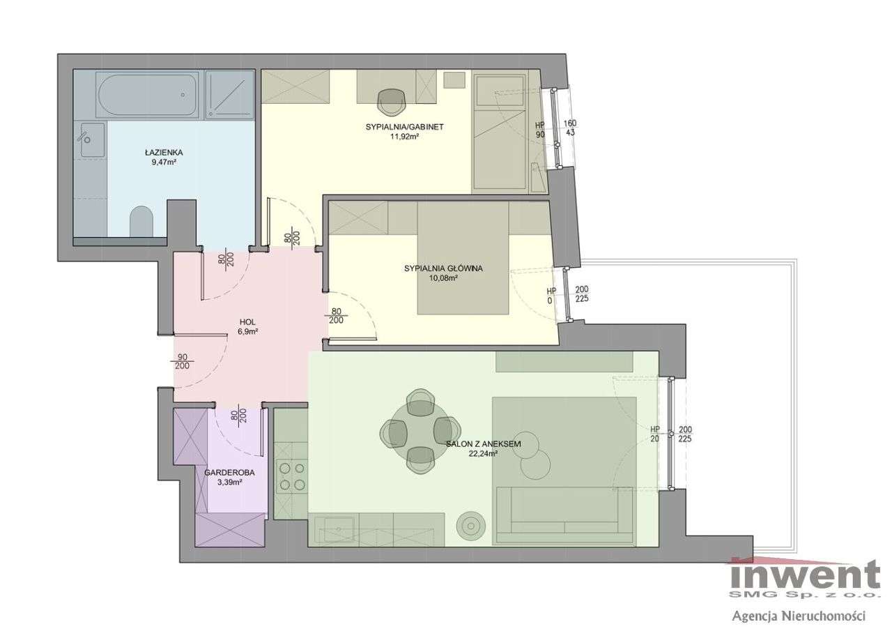 Kraków 3- pokojowe z garażem - stan deweloperski-15
