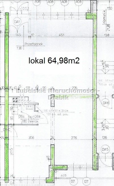 Lokal użytkowy, 64,98 m², Lublin