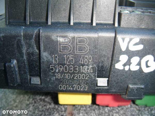 opel vectra  c 2.2b skrzynka BSI 13125489 - 2