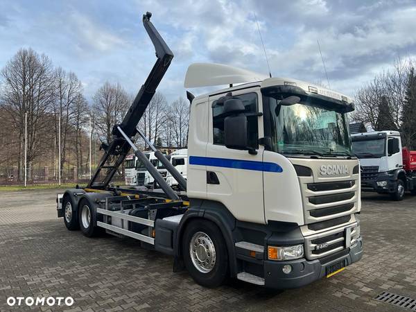 Scania R440 hakowiec, 6x2, MEILLER, pilot, 490 t.km.! - 2