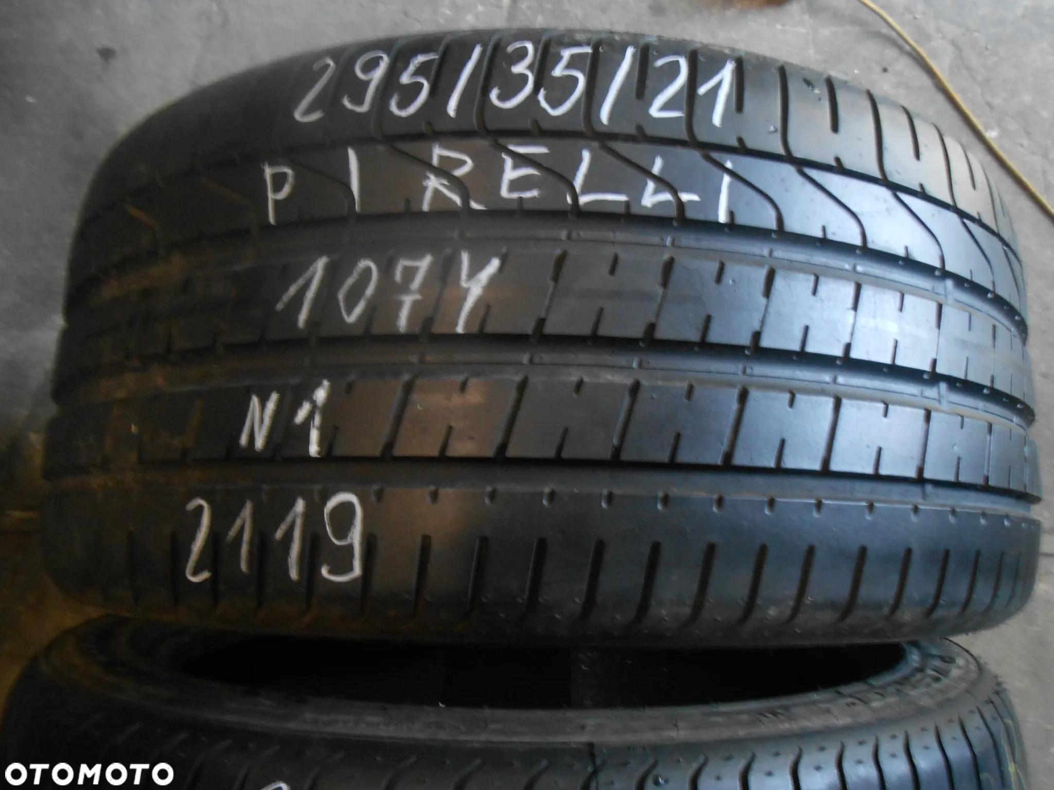 OPONY 295/35R21 PIRELLI PZERO N1 DOT 2720 / 2119 7MM - 2