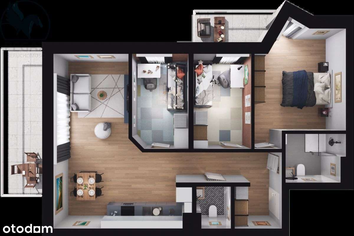 Piękny apartament z tarasem i widokiem na Wartę - Pełny obrazek: 5/17