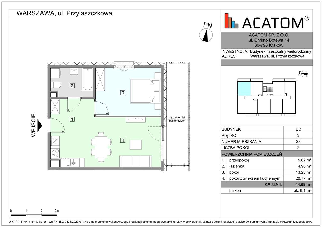 Wawer Go 2.0 | mieszkanie 2-pok. | D2_M28 - Pełny obrazek: 2/7