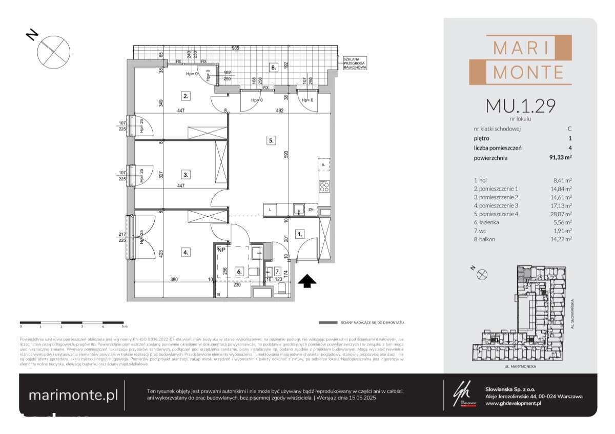 Marimonte  | mieszkanie 4-pok. | M​U.1.29 - Pełny obrazek: 2/8