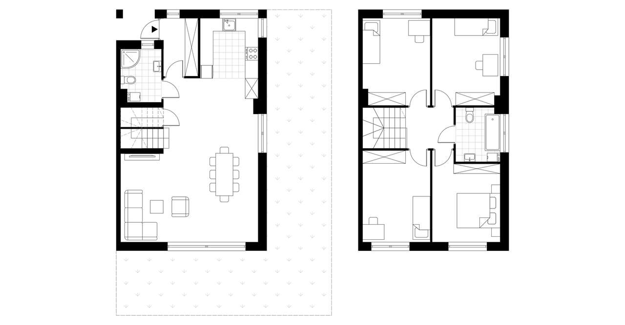 5-pokojowy dom 120m2 + ogródek Bez Prowizji - Pełny obrazek: 3/8