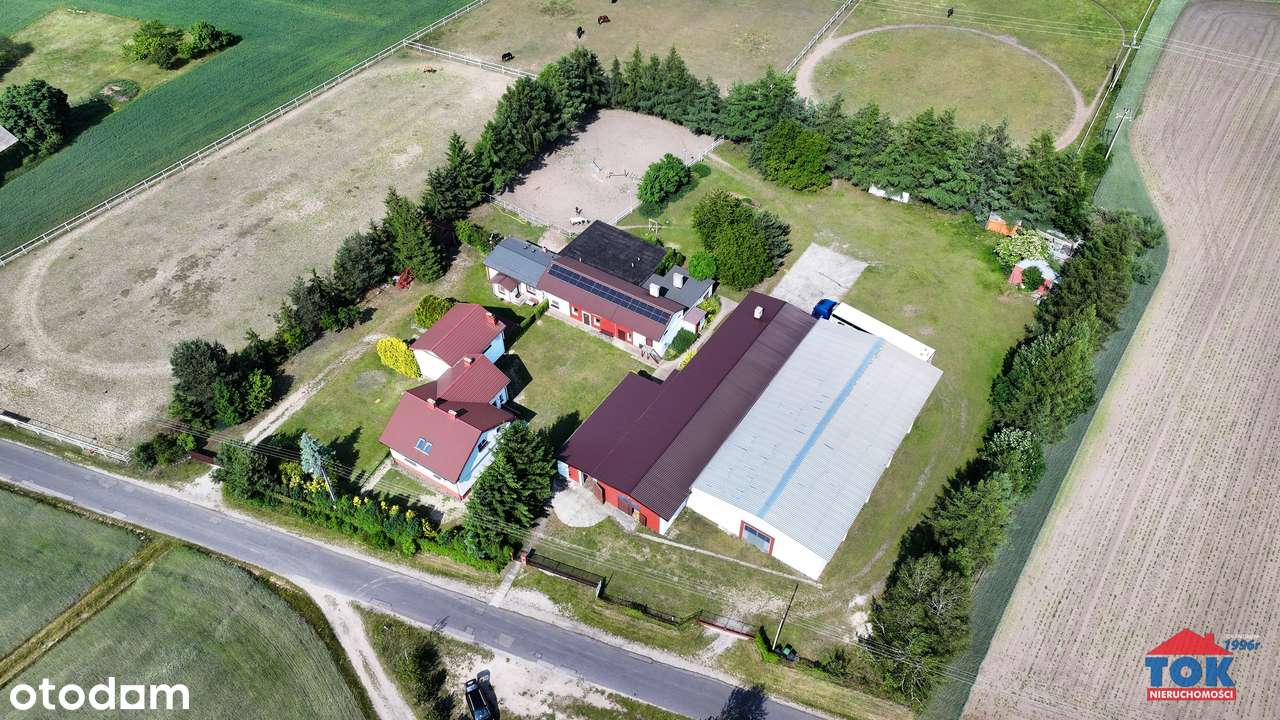 Nieruchomość z kompleksem stajennym i ujeżdżalnią, Głodowo gm. Golina-3