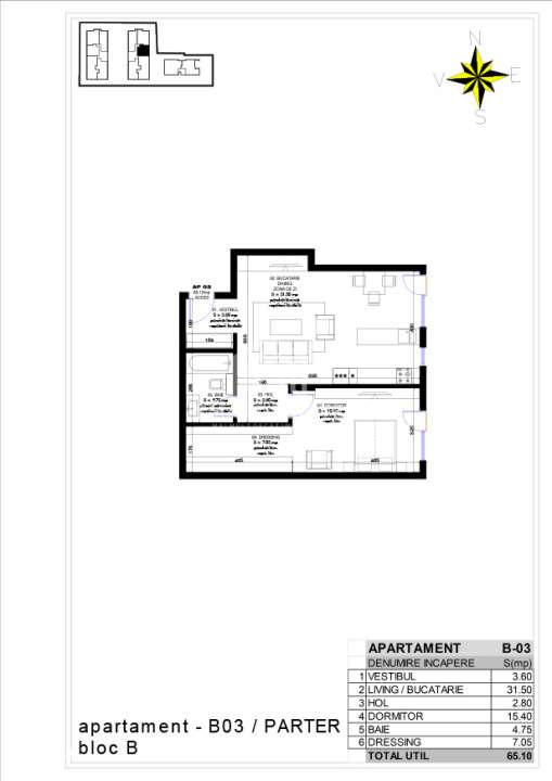 Apartament 2 camere in imobil Butique 3 etaje - Iancu Nicolae - Jolie - Imagine principală: 4/14