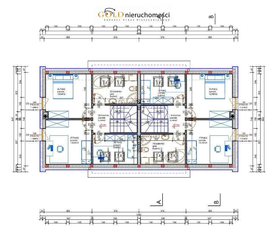 Nowoczesny dom z 4 sypialniami  i z przestronną działką.-8