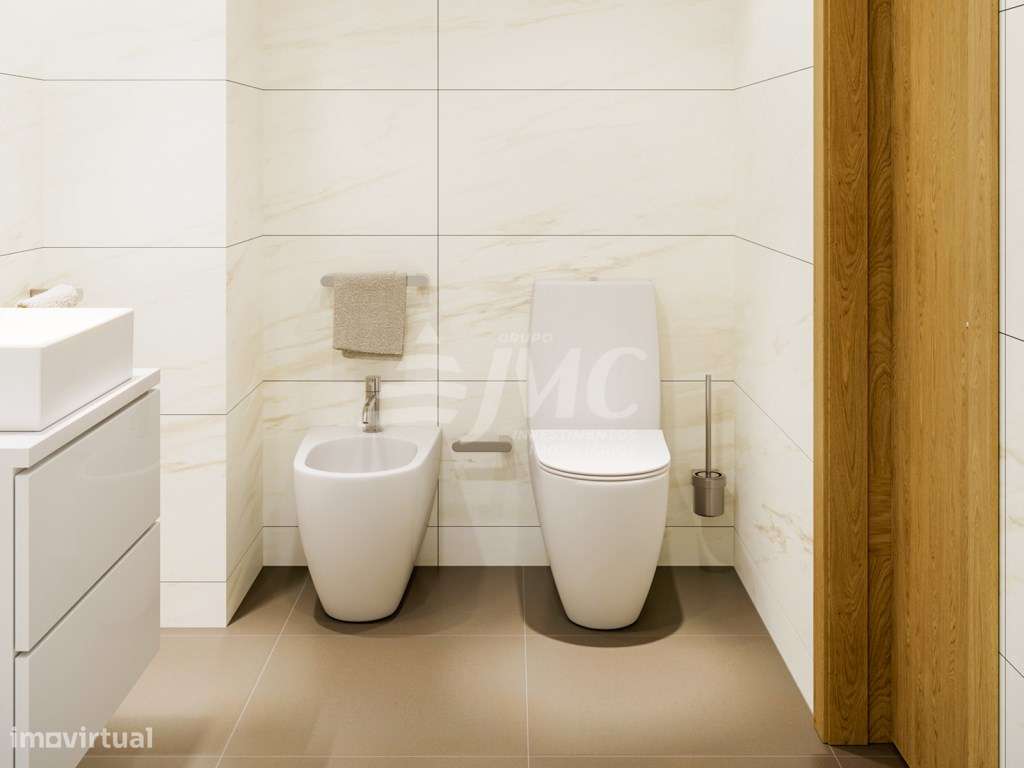 T2 com terraço a 500mts da câmara - Maia - Centro-12