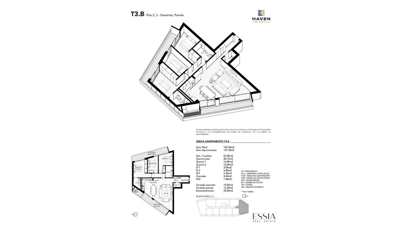 T3 com Varandas e Garagem Miramar | T3 Perto Praia Gaia Haven Arcozelo-12