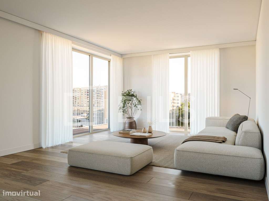 Apartamento T3 Com Varanda No Novo Empreendimento No Campo Grande
