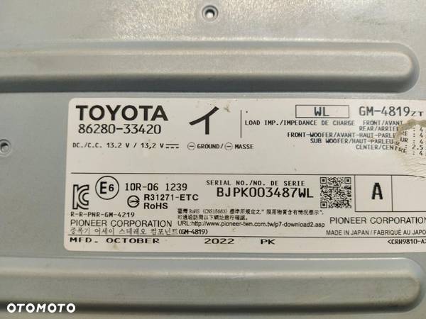 LEXUS ES300H VII Wzmacniacz radia audio  86280-33420 - 3