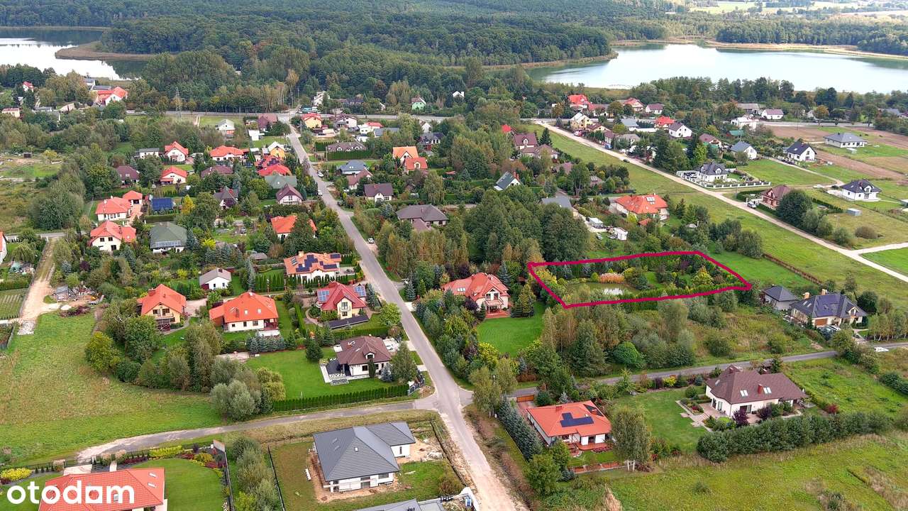 sprzedam śliczną działkę budowlaną w Łacku ze stawem - Pełny obrazek: 1/10