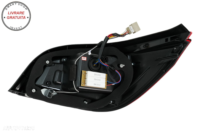 Stopuri LED Bar BMW Seria 5 E60 LCI (2007-2010) Rosu Clar- livrare gratuita - 18