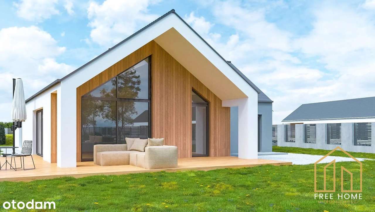 NOVA 5 - Dom Nowoczesna Stodoła 135,32 m² działka 1 238 m²