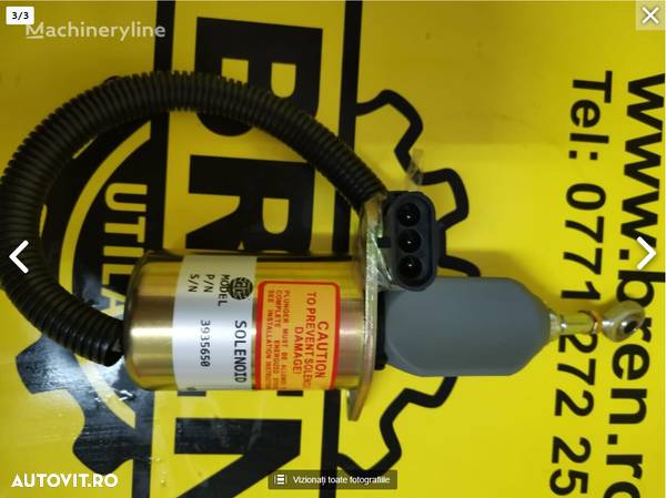 Altă parte componentă motor Solenoid/Opritor motor LIEBHERR (SA-4764-24 6CT) pentru excavator LIEBHERR 3935650 - 3