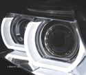 FARÓIS ANGEL EYES AFS U 3D XENON LED PARA BMW SERIE 3 E90 E91 08-12 FUNDO CROMADO - 3