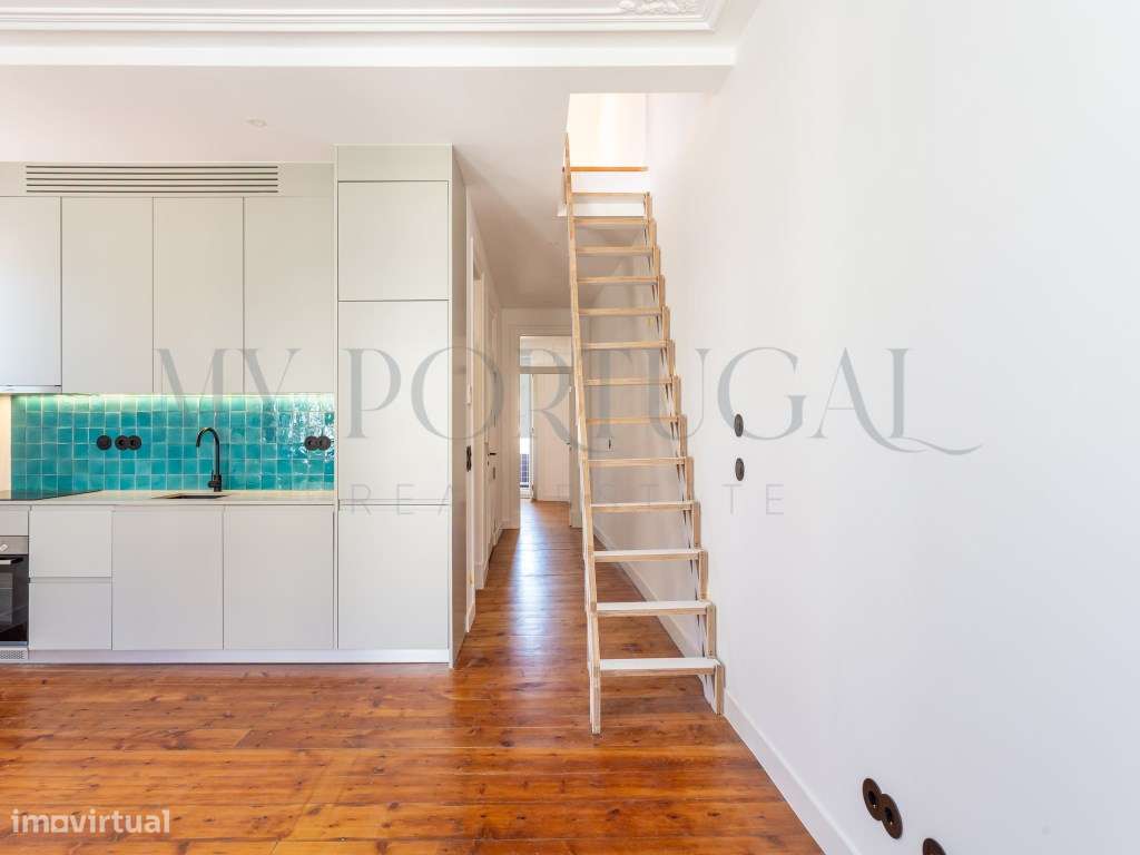 Penthouse T2+1 duplex - Requinte e vistas sobre Lisboa - totalmente... - Grande imagem: 3/33