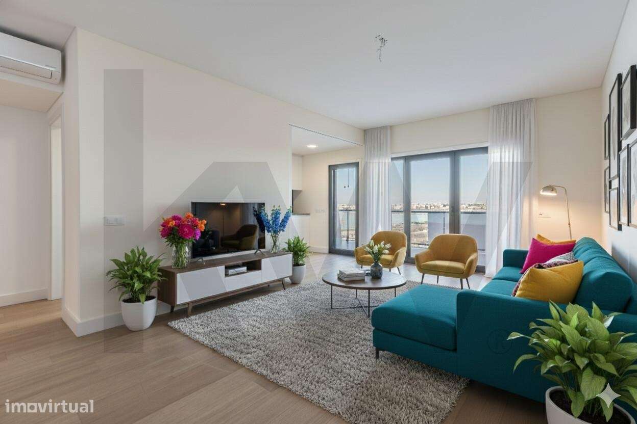 Apartamento T2 | Vista Panorâmica sobre o Tejo - Grande imagem: 3/52