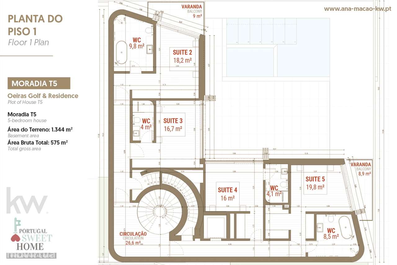 Moradia de Luxo T5, com Piscina e Garagem para 2 viaturas, Lote 33-34