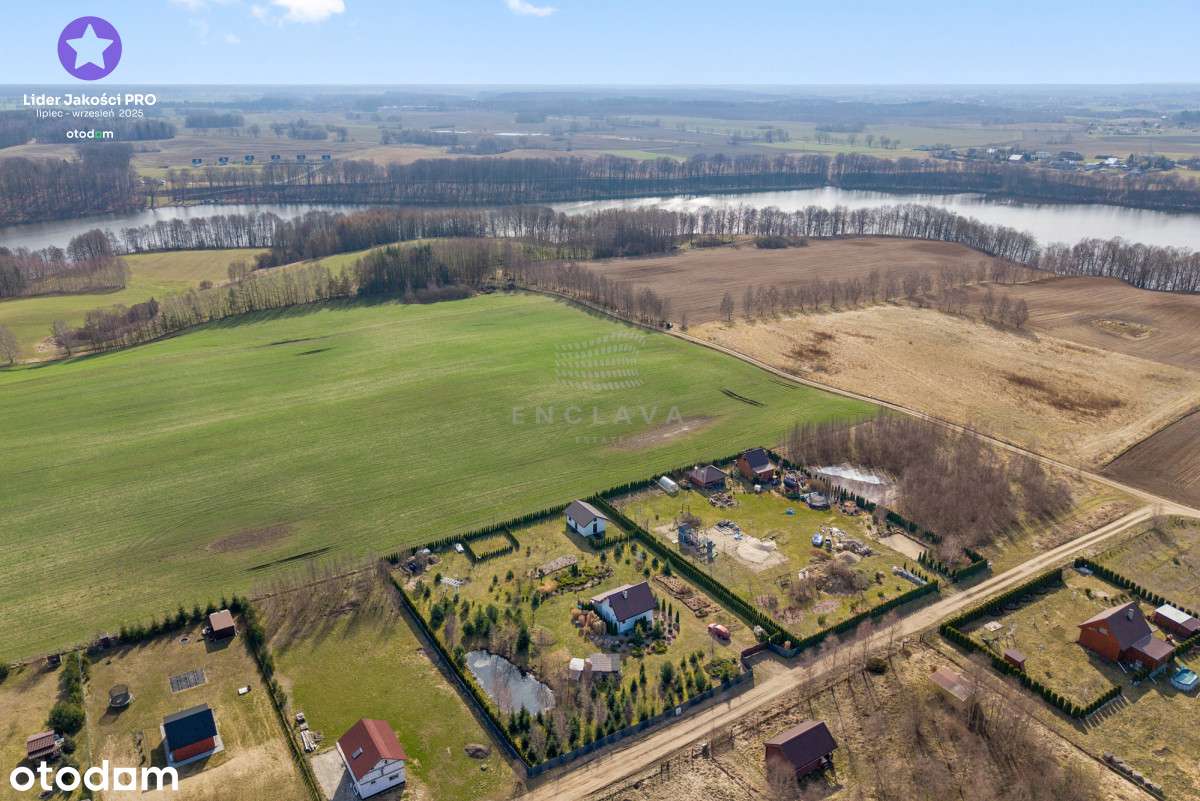 Działka Dom Jezioro ogród Kaszuby Liniewo-5