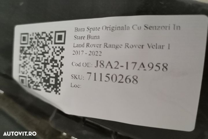 Bara Spate Originala Cu Senzori In Stare Buna Land Rover Range Rover - 7