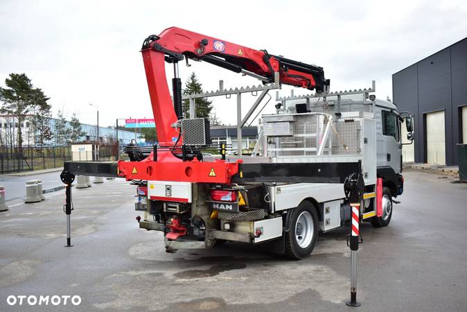 MAN TGM 15.290 4x4 HMF 1220 K5 HDS KOSZ ROBOCZY Żuraw Crane Kran - 17