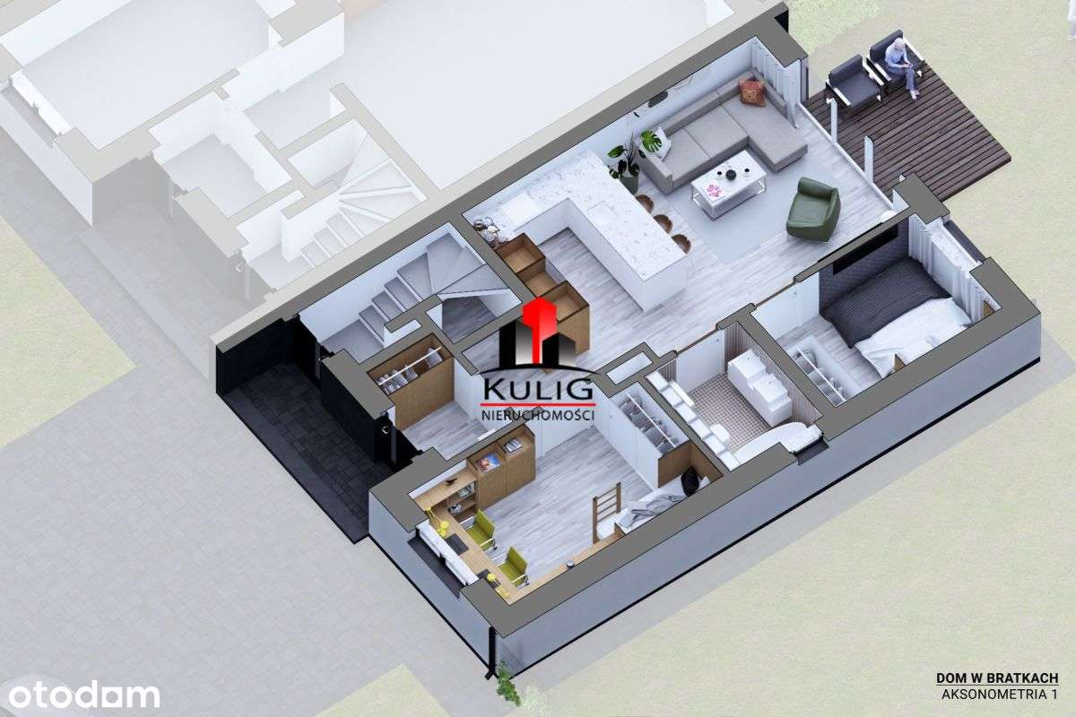 Niepołomice 55m, 2 miejsca postojowe, ogródek-9