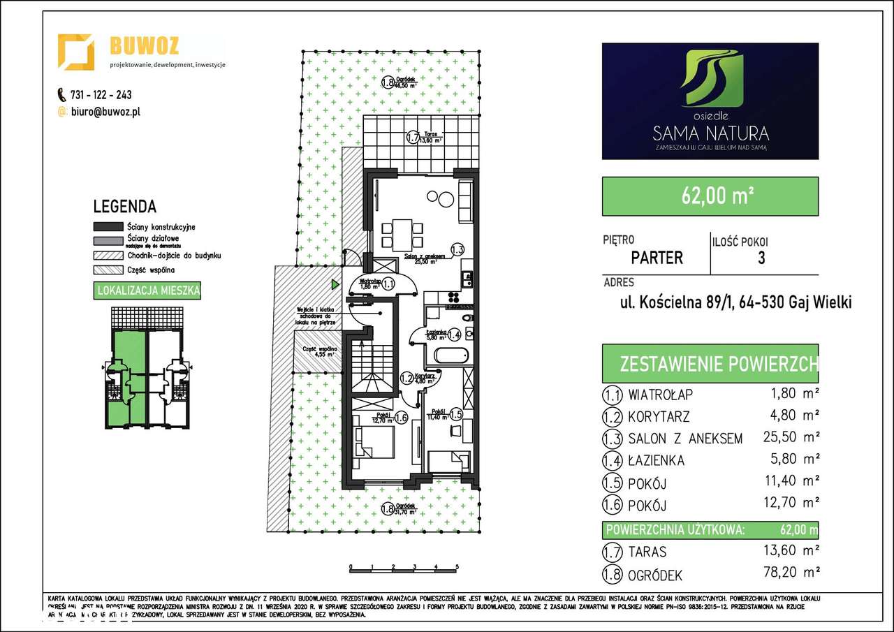 NOWY BUDYNEK NA 2026 ROK -Mieszkanie+Ogródek+2MP+Internet+Fotowoltaika - Pełny obrazek: 5/8