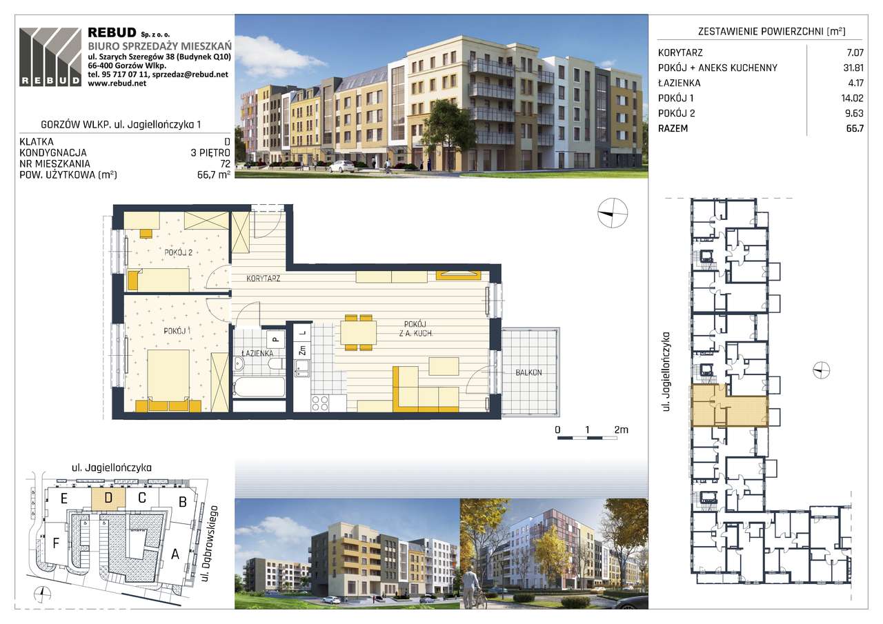 Jagiellończyka | Mieszkanie 1/72 - Pełny obrazek: 2/7