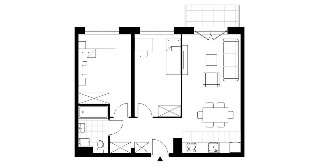 3-pokojowe mieszkanie 55m2 + balkon Bez Prowizji - Pełny obrazek: 3/8