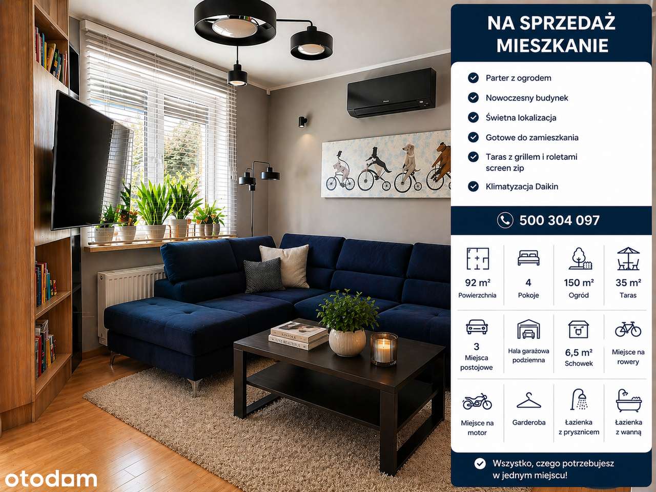 92 m² | ogród 150 m² + taras 35 m² |Ursynów| przy Jeziorku Imielińskim