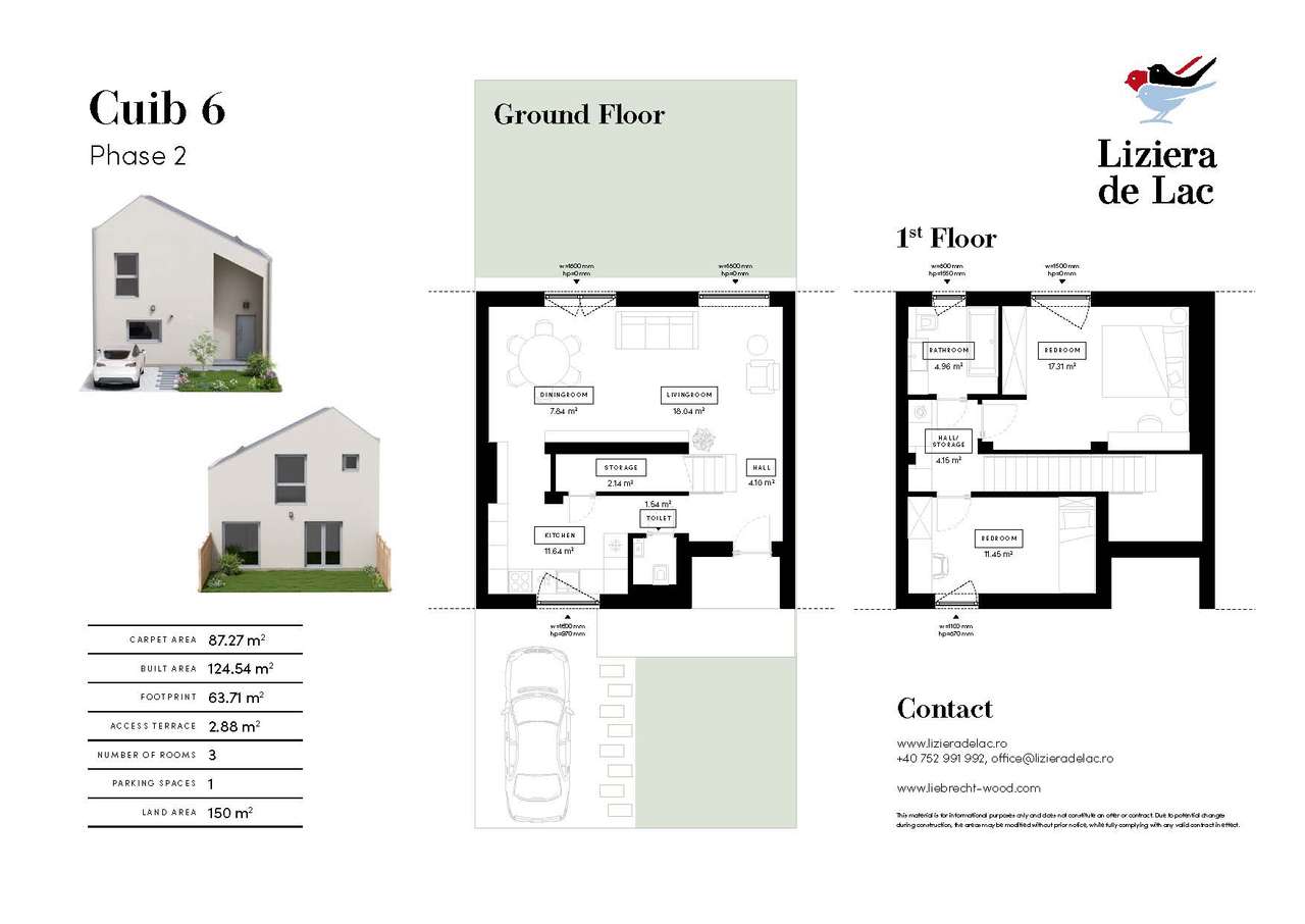 CUIB 6, LIZIERA DE LAC, FAZA 2 — CASA TA LÂNGĂ LAC, APROAPE DE PALLADY - Imagine principală: 5/25