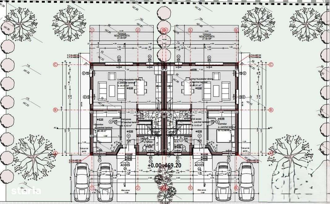 Casa tip Duplex, 5 camere,4 dormitoare 120 mp, parcare, Chinteni - Imagine principală: 4/5
