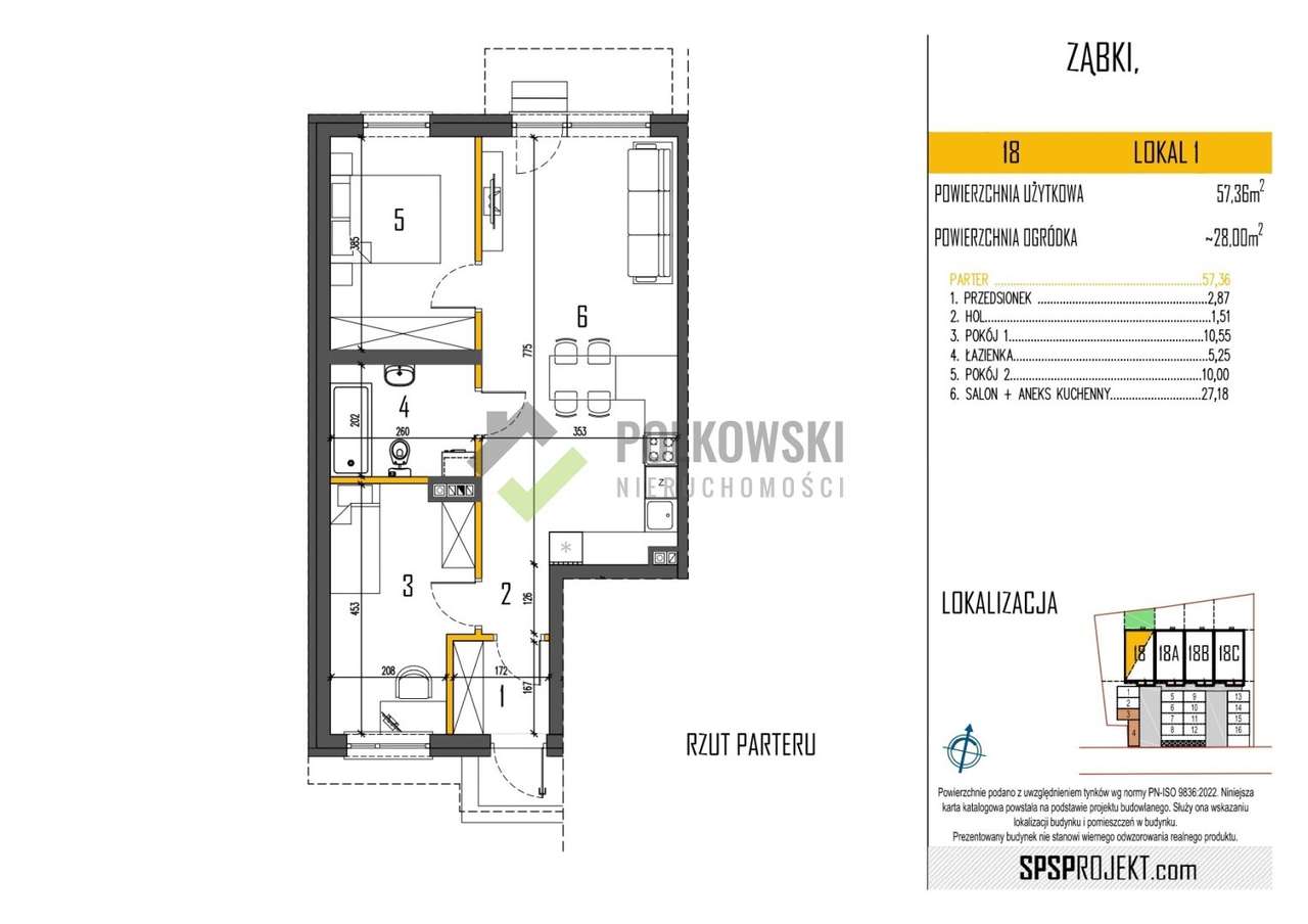 Ząbki mieszkanie z ogródkiem i 2 MP-12
