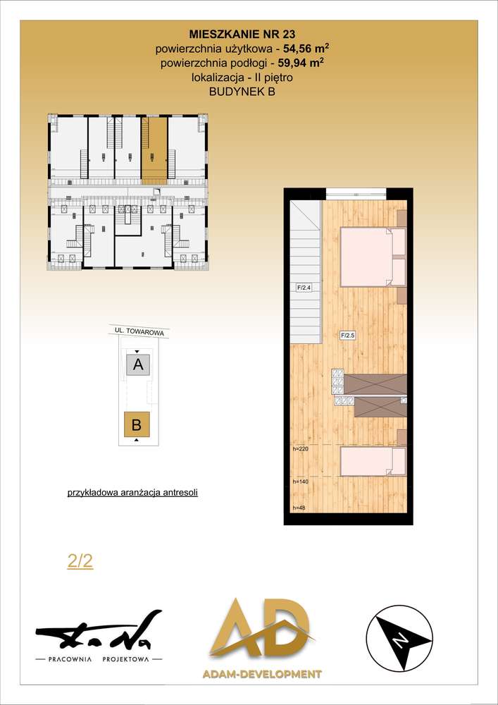3-pokojowe mieszkanie 54m2 + balkon Bez Prowizji - Pełny obrazek: 2/13