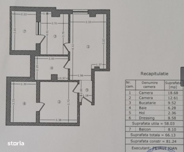 Apartament de 2 camere finisat modern de vanzare langa metrou - Imagine principală: 9/9