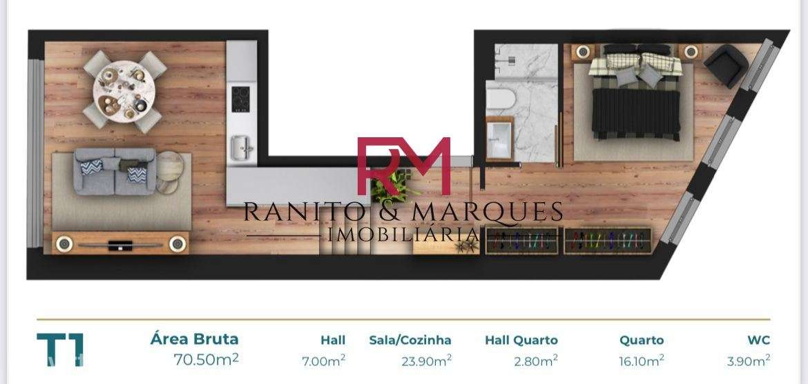 APARTAMENTO T1 COM VARANDA - CORUJEIRA-23