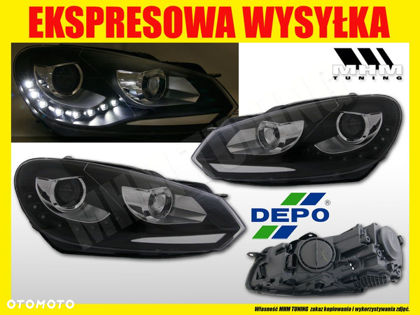 REFLEKTOR DAY LINE LIGHT LED DRL VW GOLF 6 VI 5k0 - 2